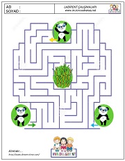 anaokulları için Labirent Bulmaca